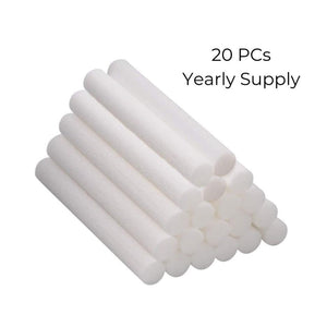 20-Pack Cotton Replacement Filters - 1 Year Supply